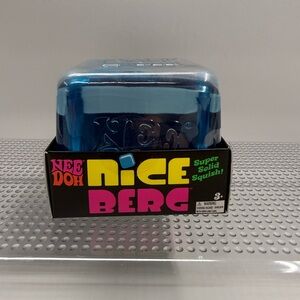 NeeDoh Nice Berg Blue XL Giant Solid Squish Cube Ice Block